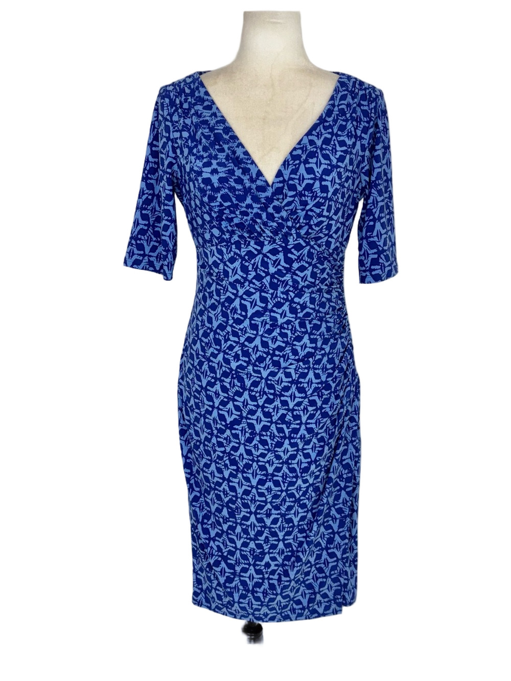 Ralph Lauren blue ruched dress